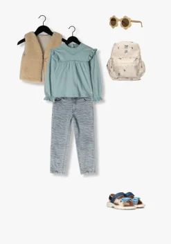 blauwe daily7 blouses t-shirt longsleeve fancy tape