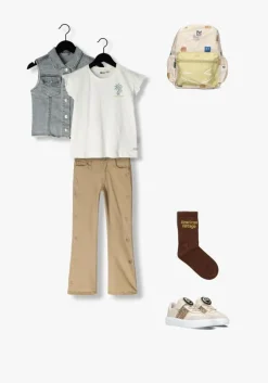 blauwe daily7 gilet denim gilet allover print