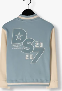 blauwe daily7 vest oversized bomber jacket