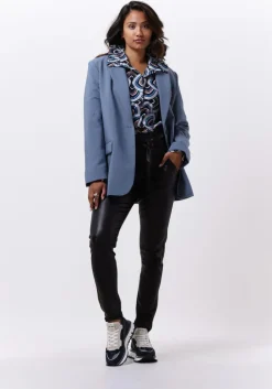 blauwe dea kudibal blouses mimi ns (co) - shirt with ruffles