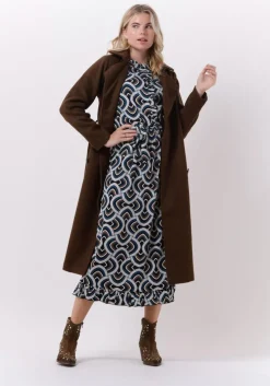 blauwe dea kudibal maxi jurk adina (v) - dress with ruffle details