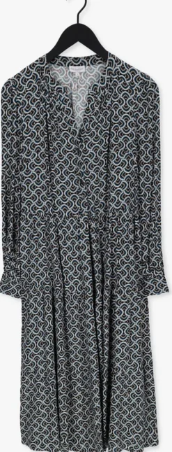 blauwe dea kudibal maxi jurk cathrin (v) - dress with balloon sleeves