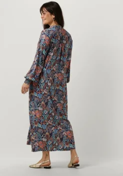 blauwe dea kudibal midi jurk marla