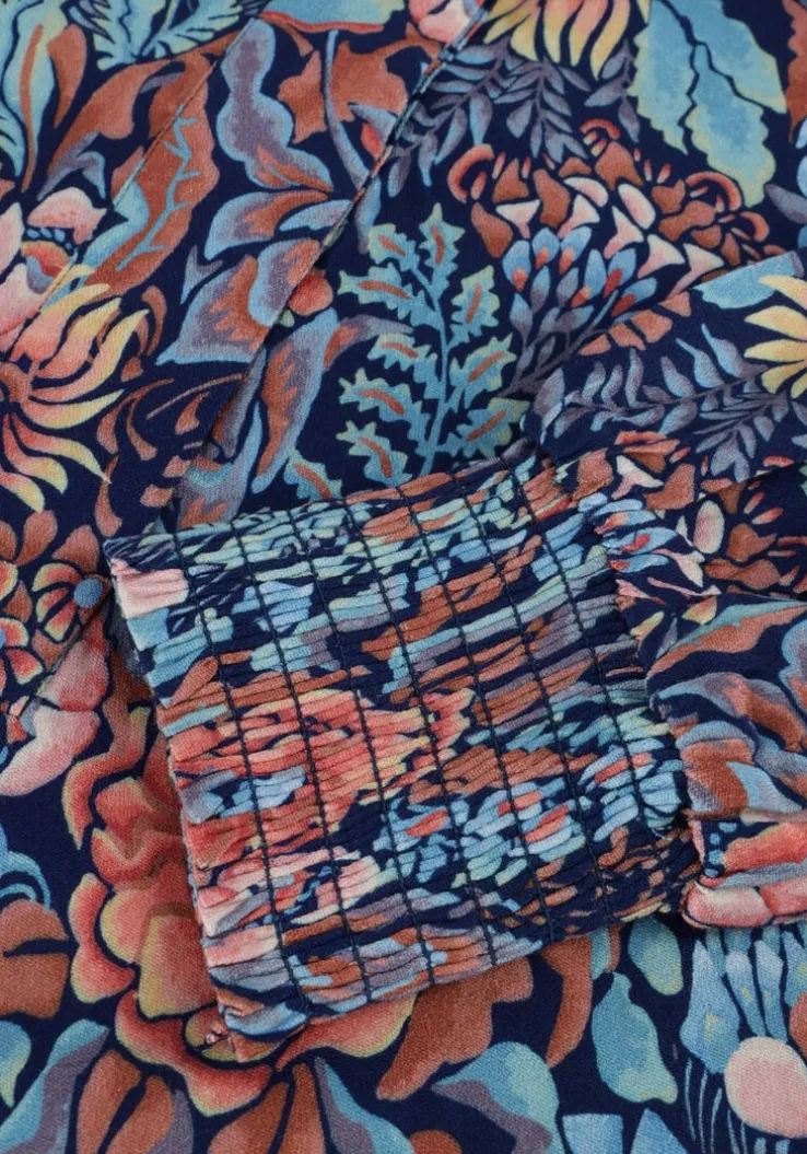 blauwe dea kudibal midi jurk marla