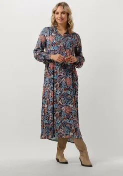 blauwe dea kudibal midi jurk marla