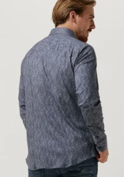 blauwe desoto casual overhemd 58028-3