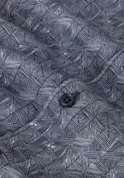 blauwe desoto casual overhemd 58028-3