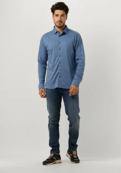 blauwe desoto casual overhemd casual kent 1/1