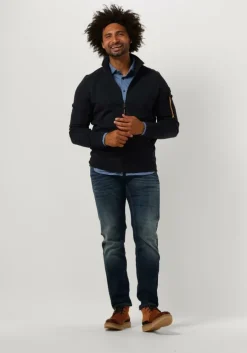 blauwe desoto casual overhemd casual kent 1/1