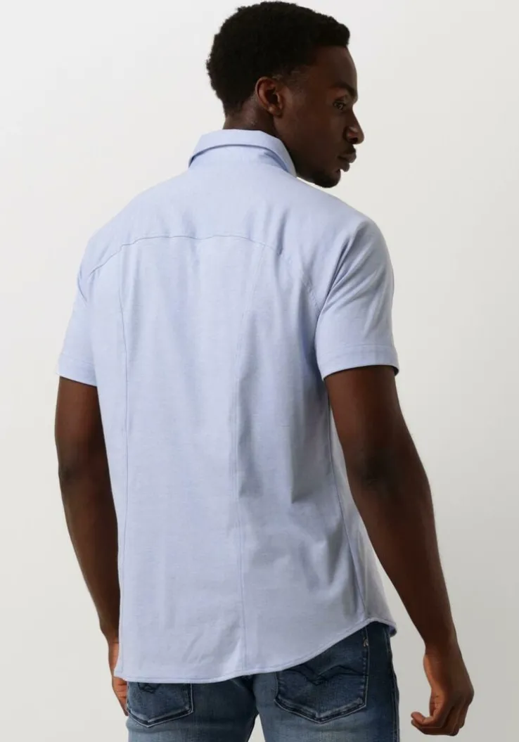 blauwe desoto casual overhemd desoto kent 1/2