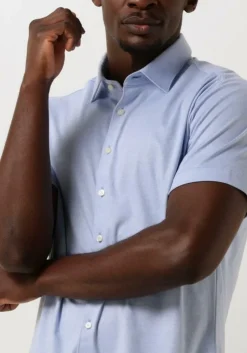 blauwe desoto casual overhemd desoto kent 1/2