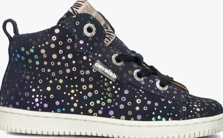 blauwe develab hoge sneakers 44346