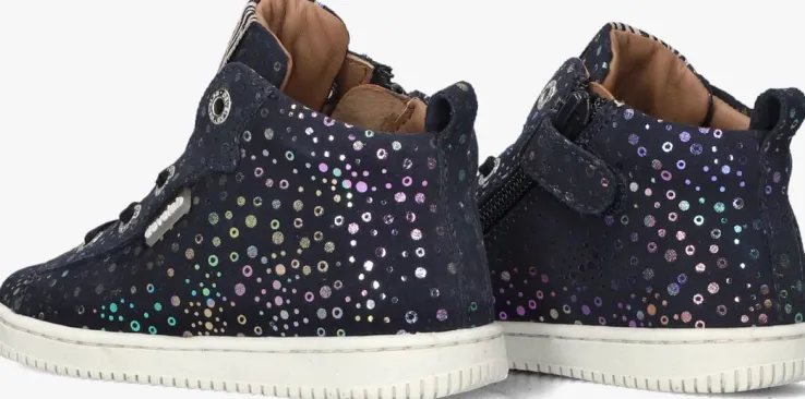 blauwe develab hoge sneakers 44346