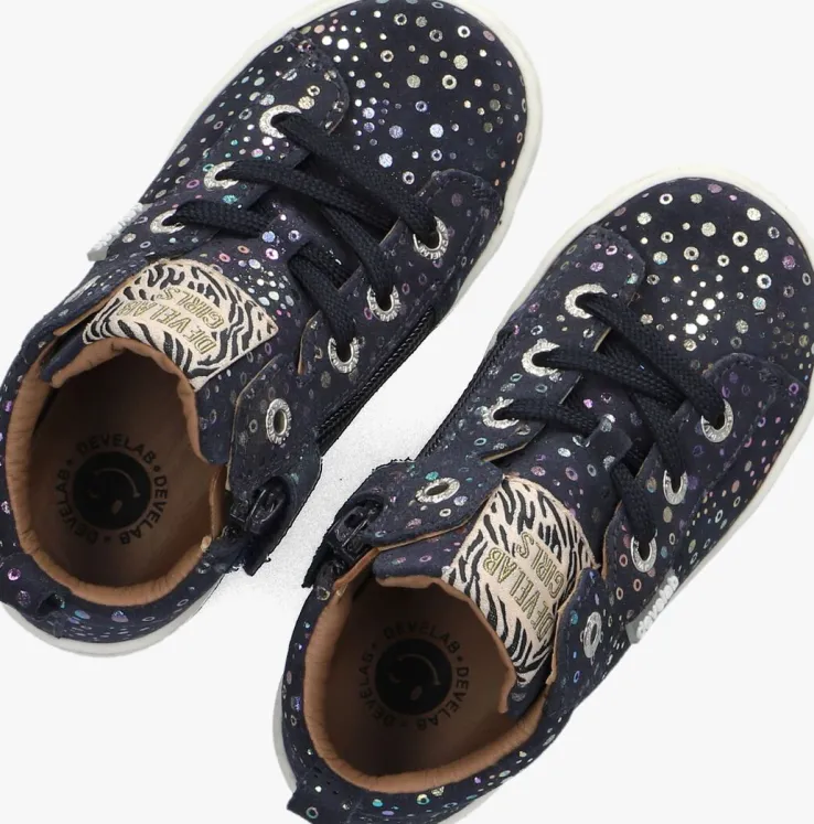 blauwe develab hoge sneakers 44346