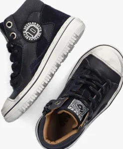 blauwe develab hoge sneaker 44301