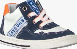 blauwe develab lage sneakers 41307