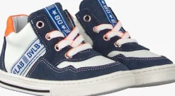 blauwe develab lage sneakers 41307