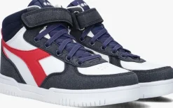 blauwe diadora hoge sneakers raptor mid dusty ps