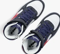 blauwe diadora hoge sneakers raptor mid dusty ps