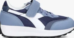 blauwe diadora lage sneakers race ps
