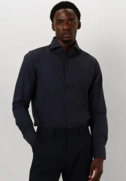 blauwe dstrezzed casual overhemd olav shirt