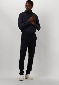 blauwe dstrezzed casual overhemd olav shirt