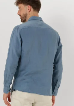 blauwe dstrezzed casual overhemd jagger shirt