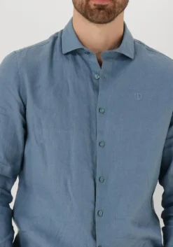 blauwe dstrezzed casual overhemd jagger shirt
