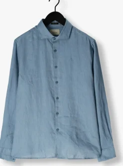 blauwe dstrezzed casual overhemd jagger shirt