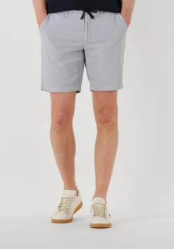 blauwe dstrezzed korte broek lancaster stripe shorts