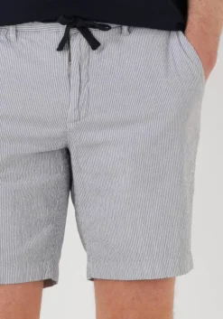 blauwe dstrezzed korte broek lancaster stripe shorts