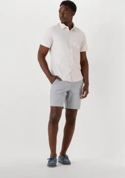 blauwe dstrezzed korte broek lancaster stripe shorts