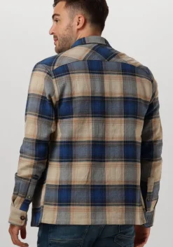 blauwe dstrezzed overshirt corey overshirt