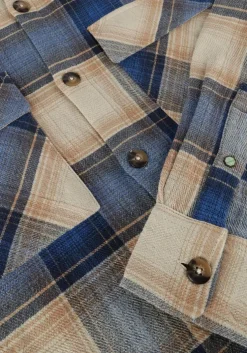 blauwe dstrezzed overshirt corey overshirt