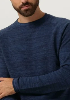 blauwe dstrezzed trui roar crew