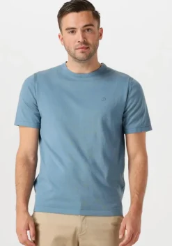 blauwe dstrezzed t-shirt zeke tee