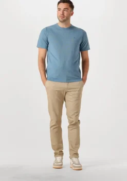 blauwe dstrezzed t-shirt zeke tee