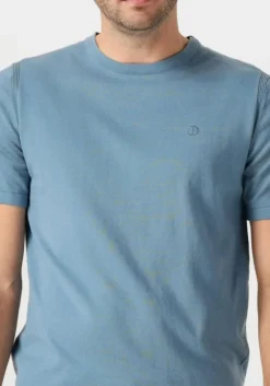 blauwe dstrezzed t-shirt zeke tee