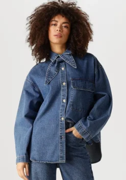 blauwe edited blouses oversize anisha overshirt