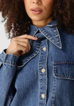 blauwe edited blouses oversize anisha overshirt