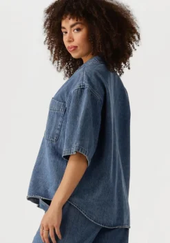 blauwe edited blouses pheline shirt
