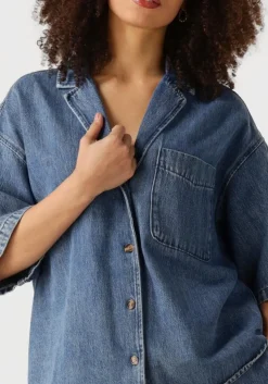 blauwe edited blouses pheline shirt