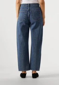 blauwe edited mom jeans mathilda denim trousers