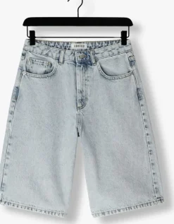 blauwe edited shorts addison denim shorts