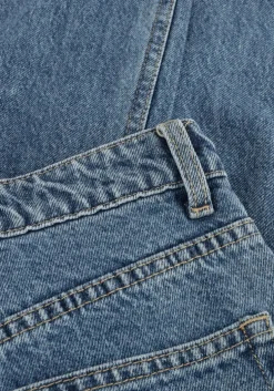 blauwe edited straight leg jeans theodora denim