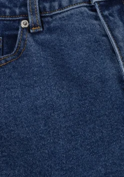 blauwe edited straight leg jeans kaya jeans