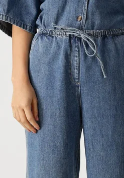 blauwe edited wide jeans mabel denim trousers