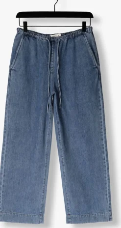 blauwe edited wide jeans mabel denim trousers