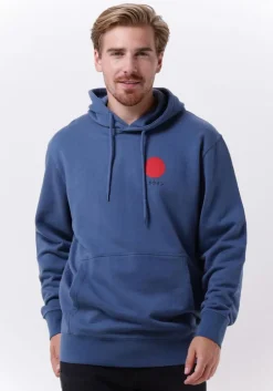 blauwe edwin sweater japanese sun hoodie sweat heavy felpa