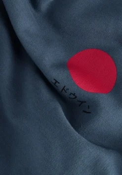 blauwe edwin sweater japanese sun hoodie sweat heavy felpa